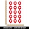 Map Location Symbol Temporary Tattoo Water Resistant Fake Body Art Set Collection (1 Sheet)